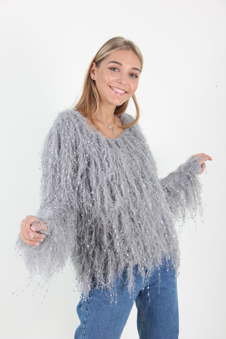

Кофта женская LadiesFashion 076 травка (Серый M/L)