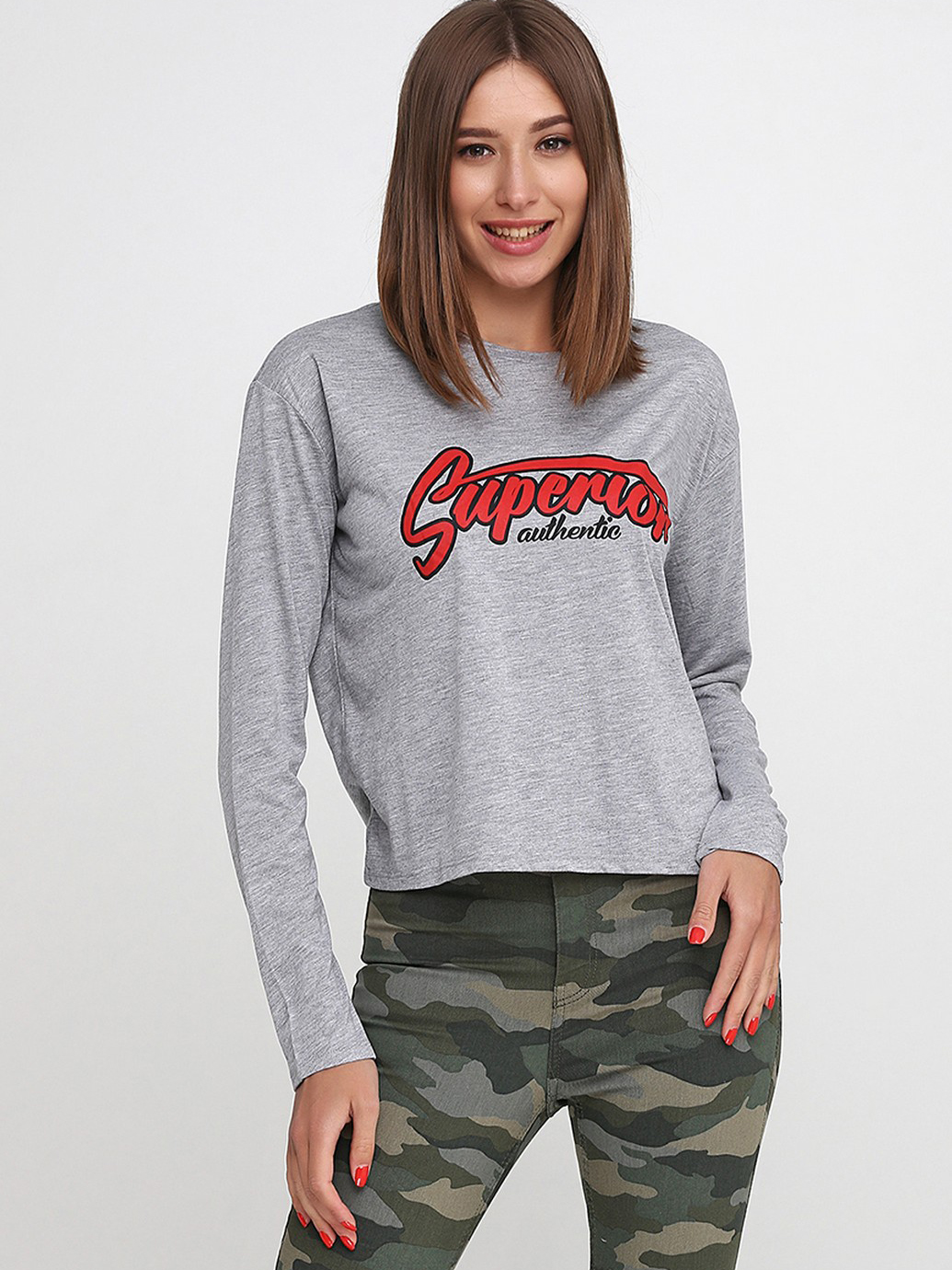 

Лонгслив H&M 581906 L Серый