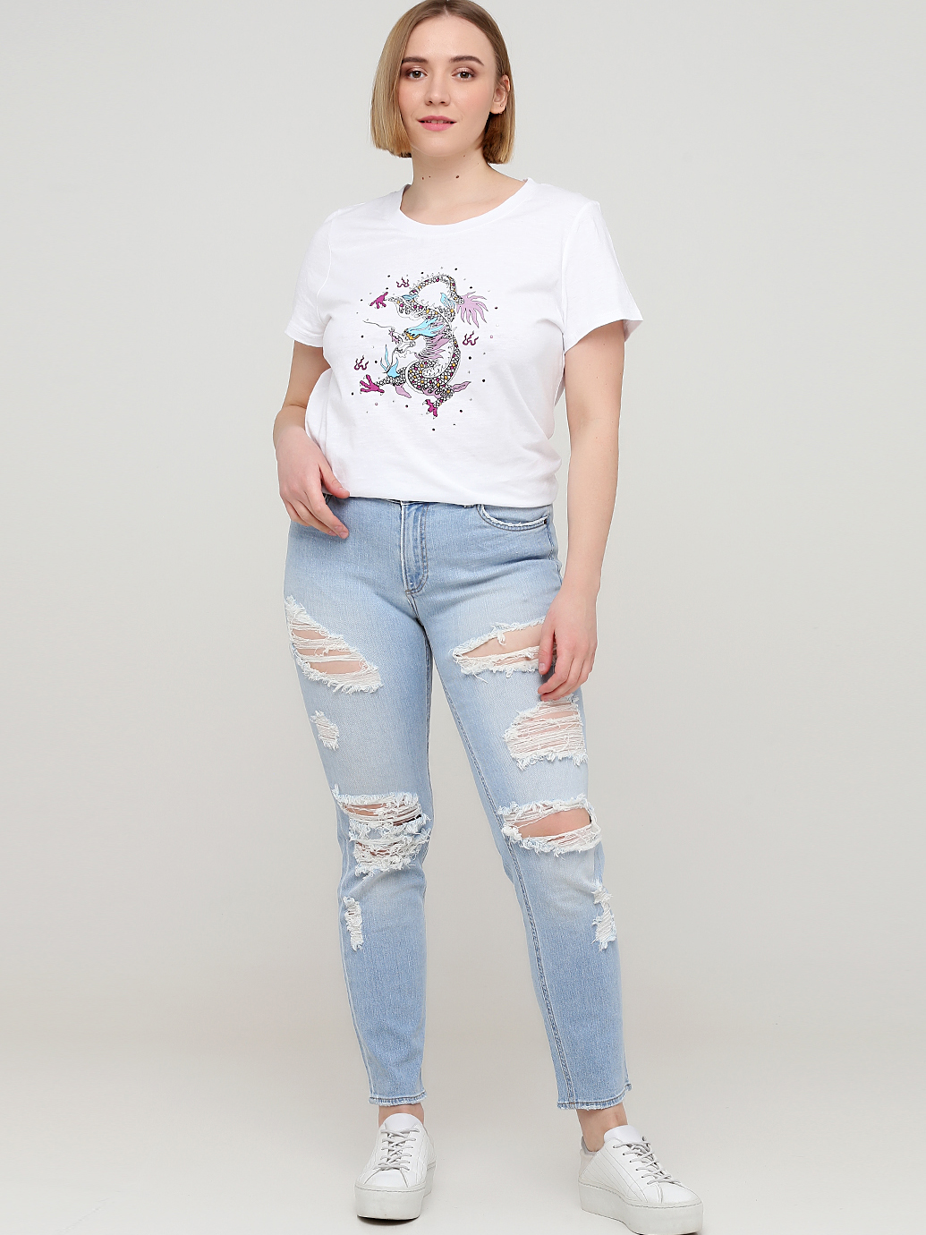 

Джинсы H&M 0273219_св. синие 38 Светло-синие