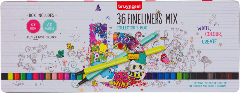

Набор линеров Bruynzeel Fineliner 36 цветов (8712079454180)