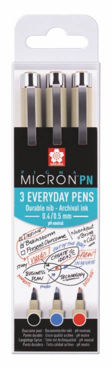

Набор ручек Sakura Pigma Micron PN Office 3 цвета Черный/Синий/Красный (8712079409395)