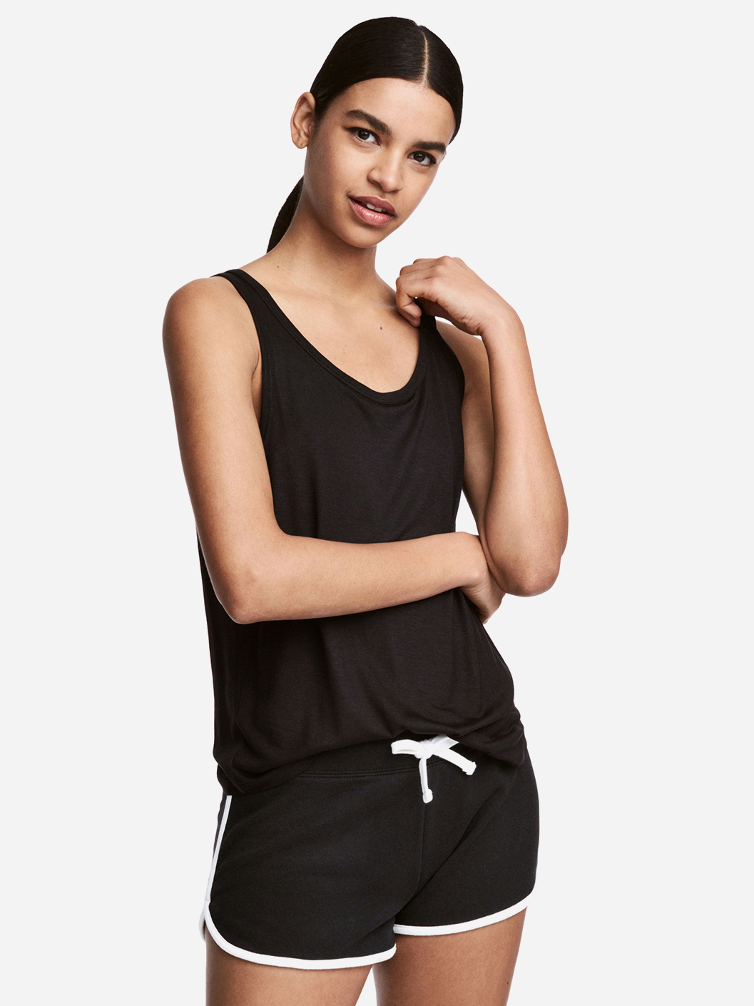 

Майка H&M 0478426_03 S Черная