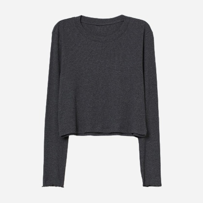 

Лонгслив H&M 0783517_т.сер. XL Темно-серый