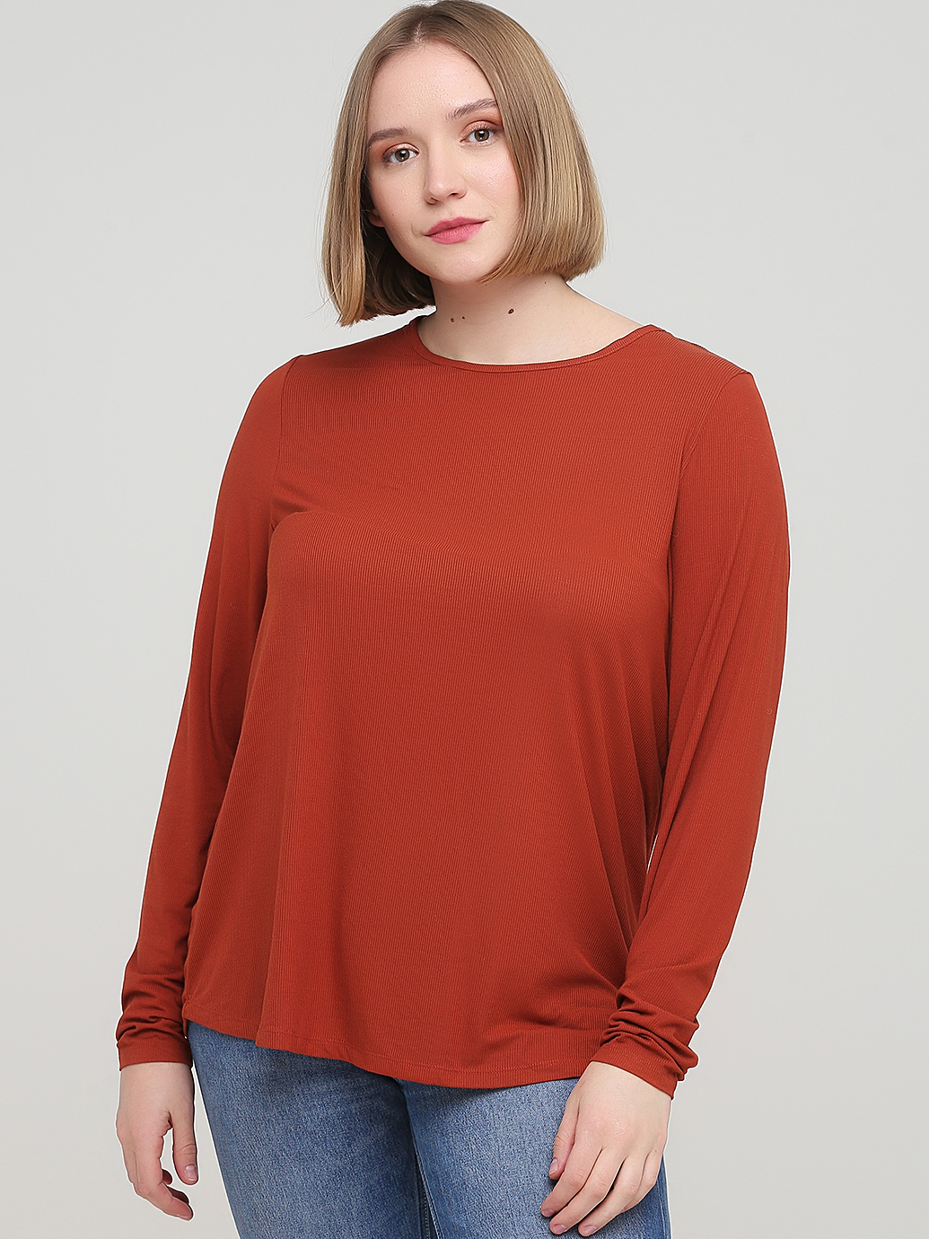 

Лонгслив H&M 0-1380 XL Коричневый