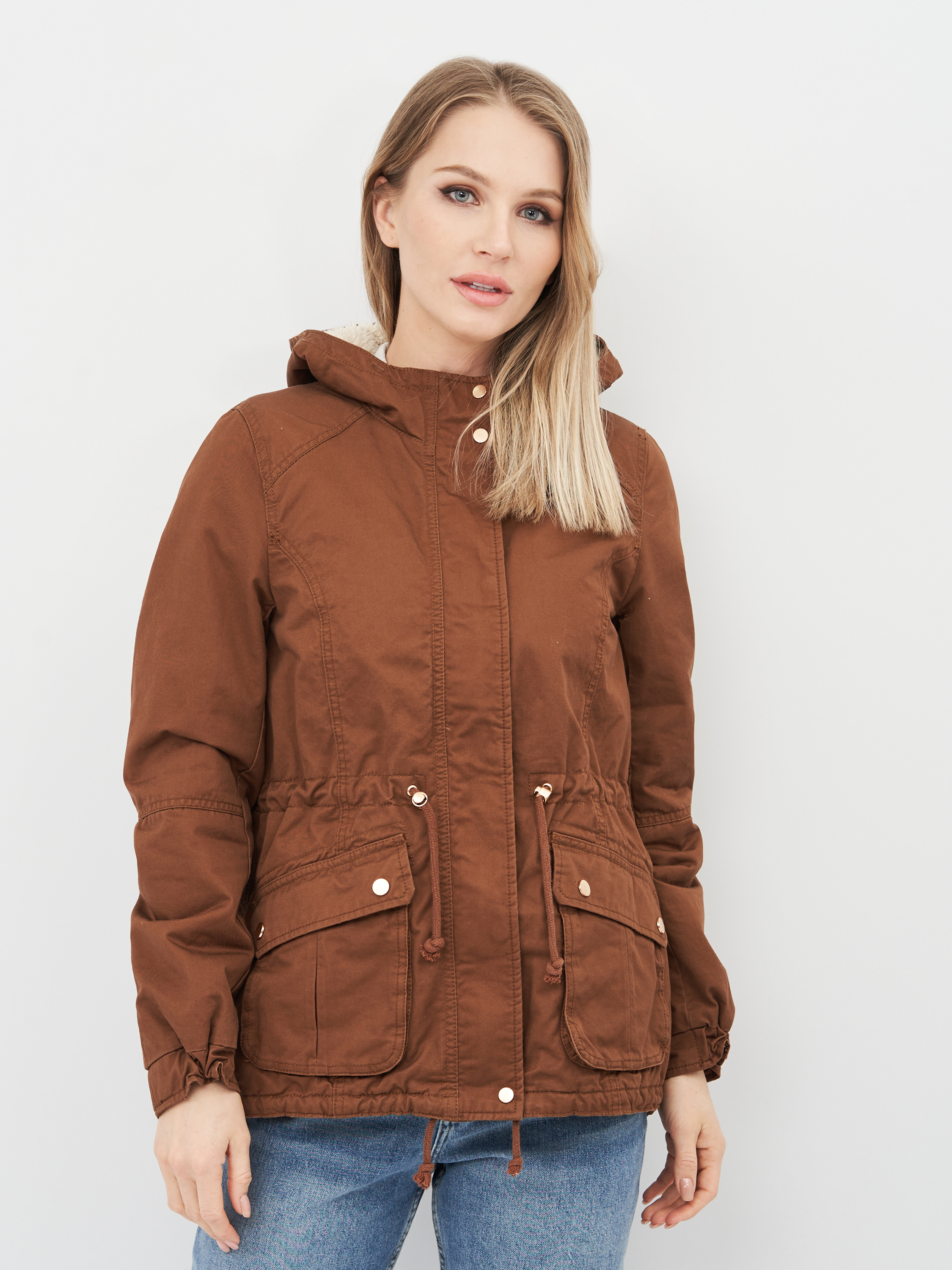 

Парка H&M 5122475RP31 38 Коричневая
