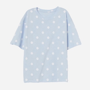 

Футболка H&M 0888331_гор. S Голубая