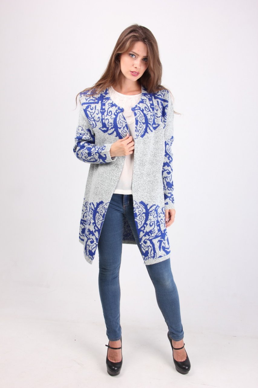 

Кардиган LadiesFashion 105 (Синий, Кардиган LadiesFashion 105 (Синий M/L)