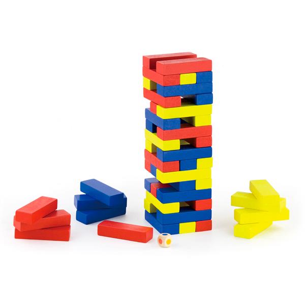 

Деревянная настольная игра Viga Toys Цветная дженга (56215)