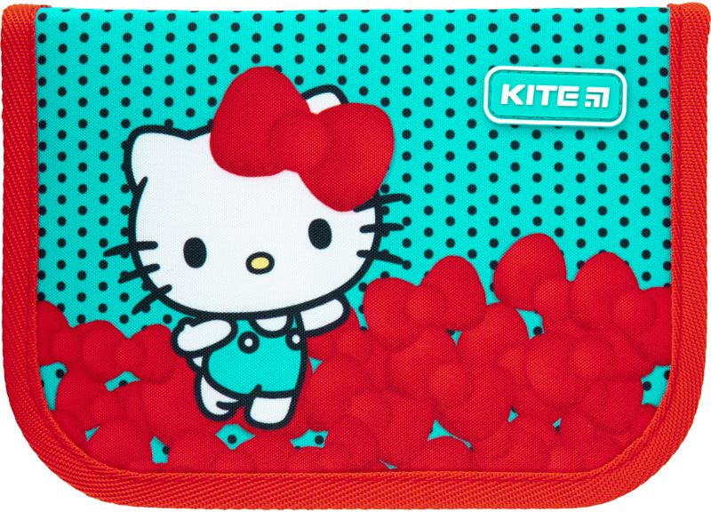 

Пенал без наполнения Kite Education Hello Kitty 1 отделение 2 отворота Бирюзовый (HK21-622)