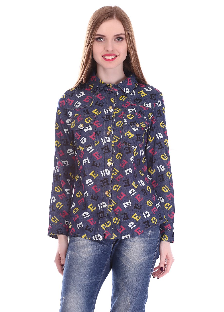 

Рубашка женская LadiesFashion 1063 с пуговицами (Темно-синий, Рубашка женская LadiesFashion 1063 с пуговицами (Темно-синий M)