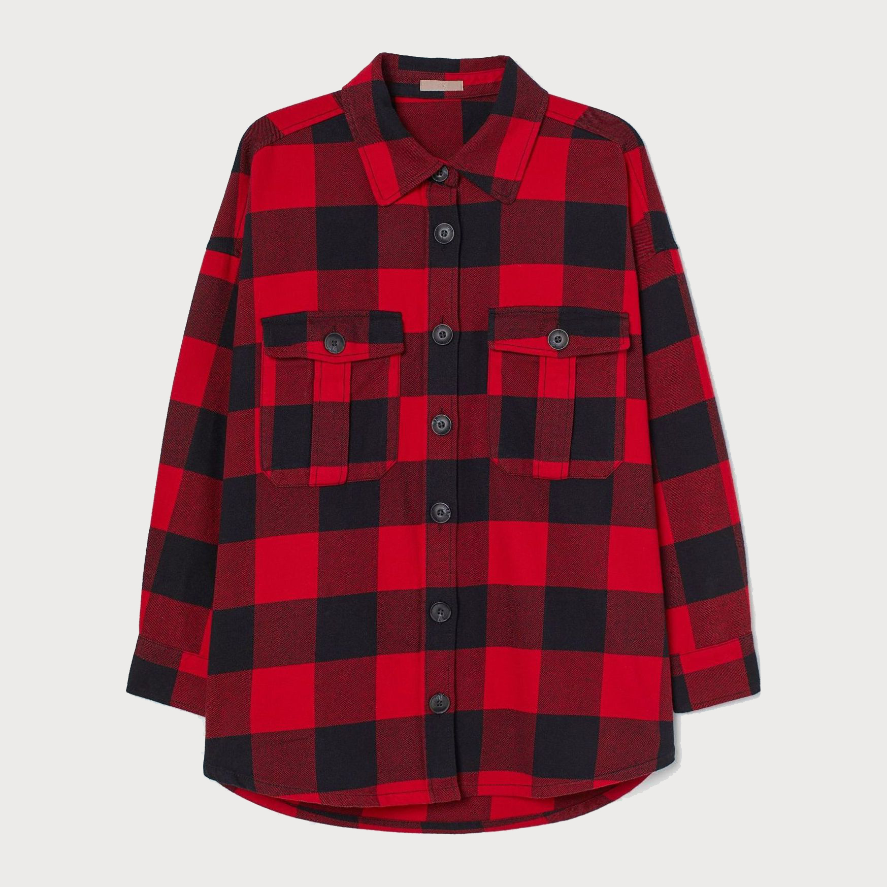 

Рубашка H&M 2803-9202102 L Красная с черным