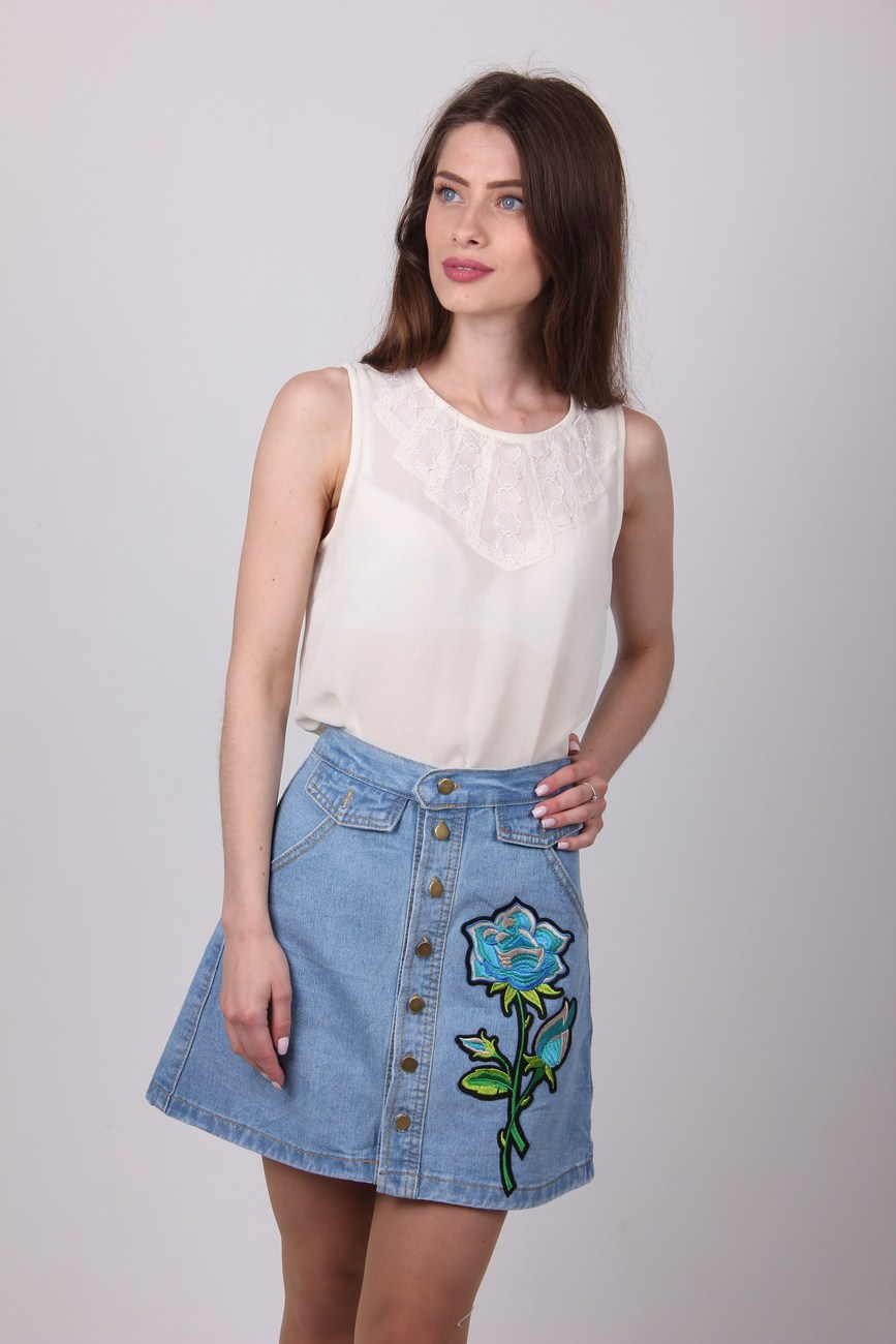 

Юбка женская Candy 613 джинс (Синий, Юбка женская Candy 613 джинс (Синий XL)