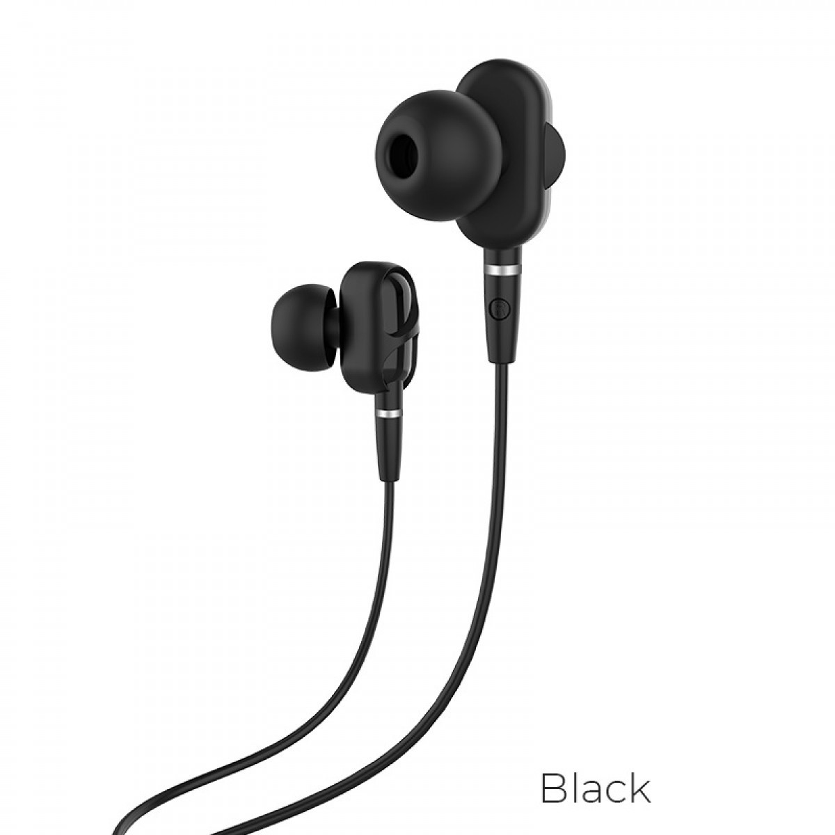 

Наушники Hoco M62 Dazzling dual moving coil wired (black)