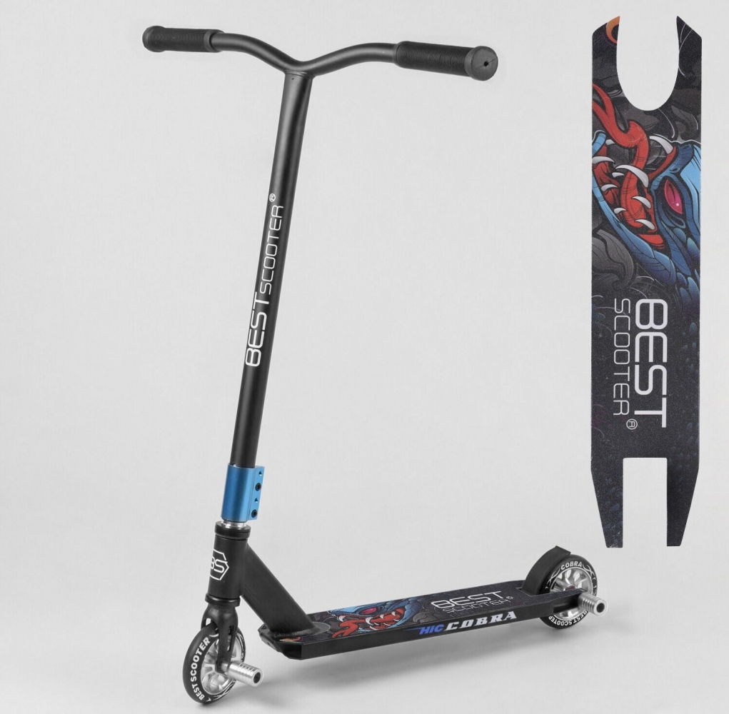 

Детский трюковый самокат Best Scooter 57546 с алюминиевой рамой и PU колесами