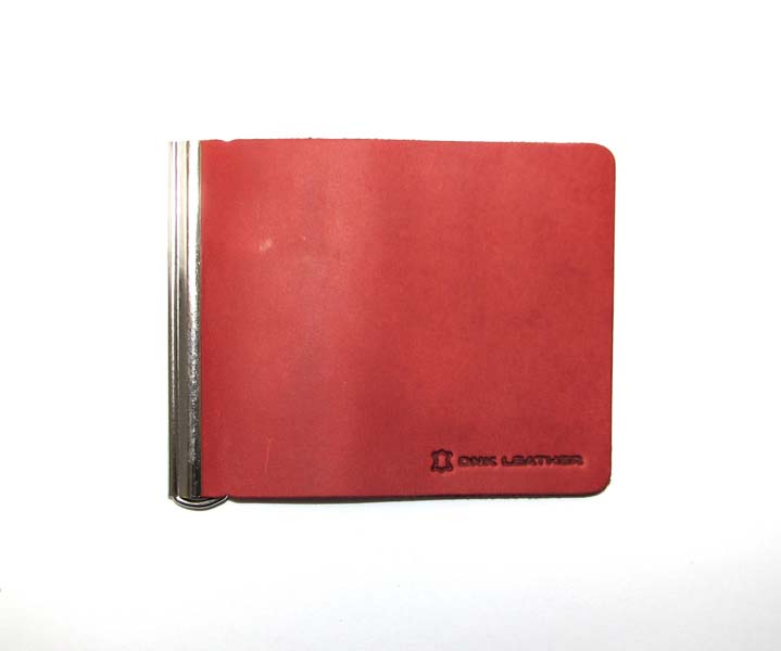 

Зажим для денег DNK Leather DNK Зажим Spring+ col.H красный