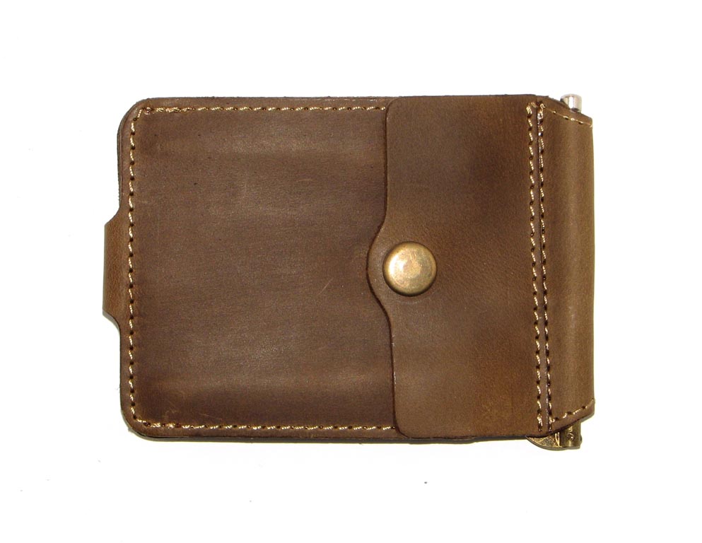 

Зажим для денег DNK Leather DNK Зажим-H мелочь col.G оливковый