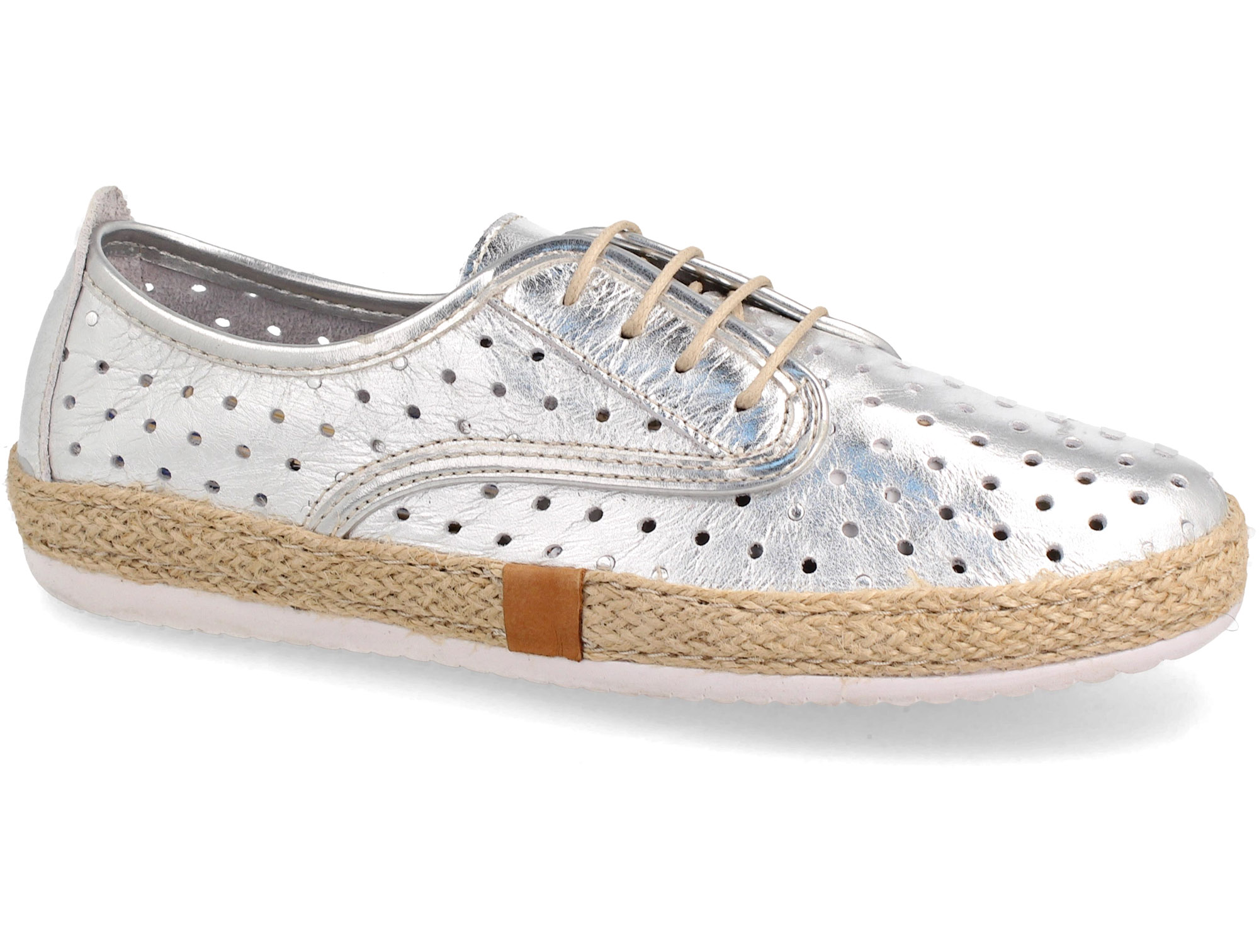 

Женские кеды Las Espadrillas 10129-14 (серебряный) 40
