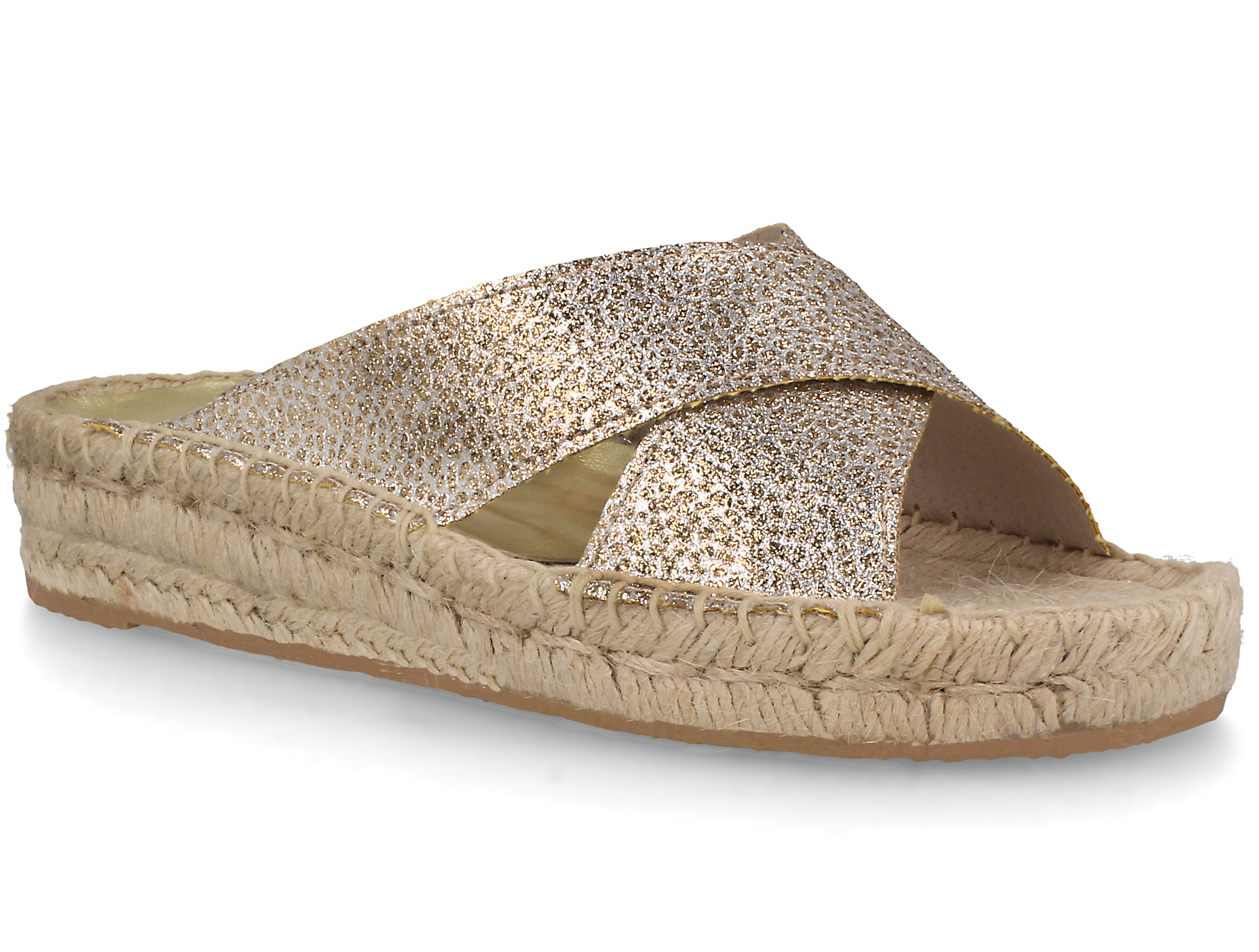 

Женские шлепанцы Las Espadrillas Beige FE0872-1418 Made in Spain 39