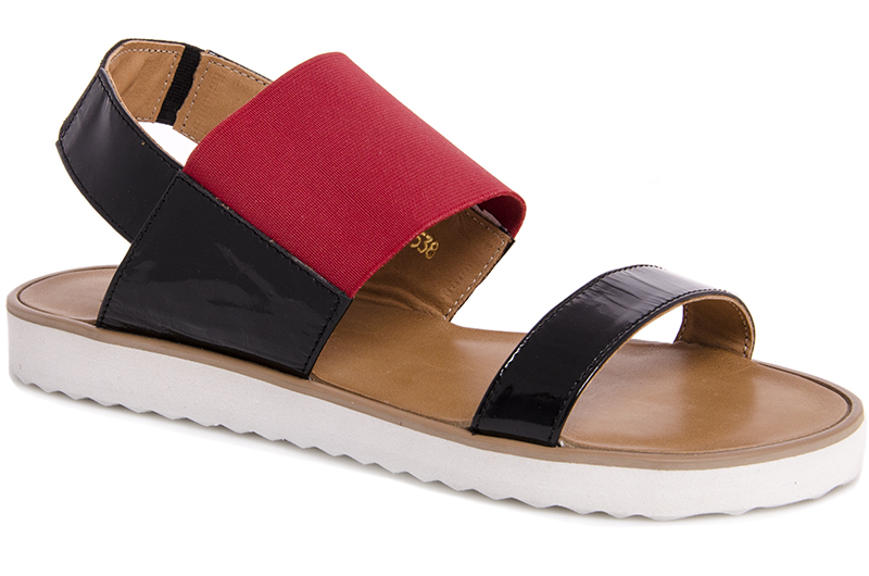 

Сандалии Las Espadrillas 2249-47 (чёрный/красный) 38