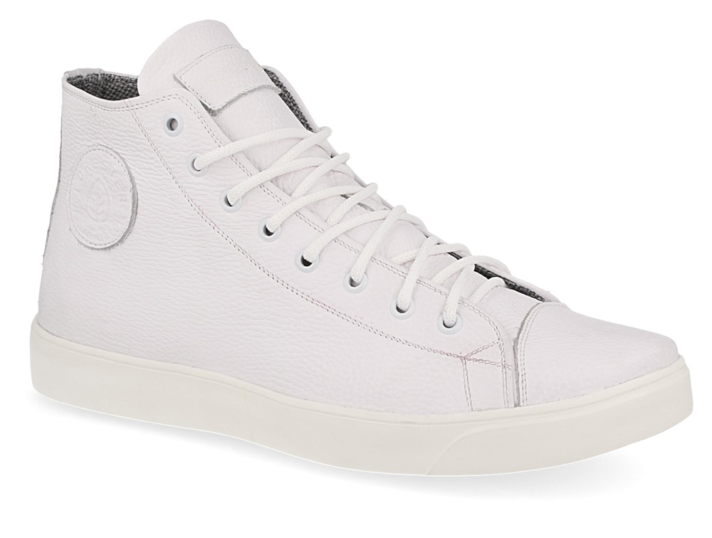 

Мужские кожаные кеды Forester White Leather 132125-13 (белый) 42