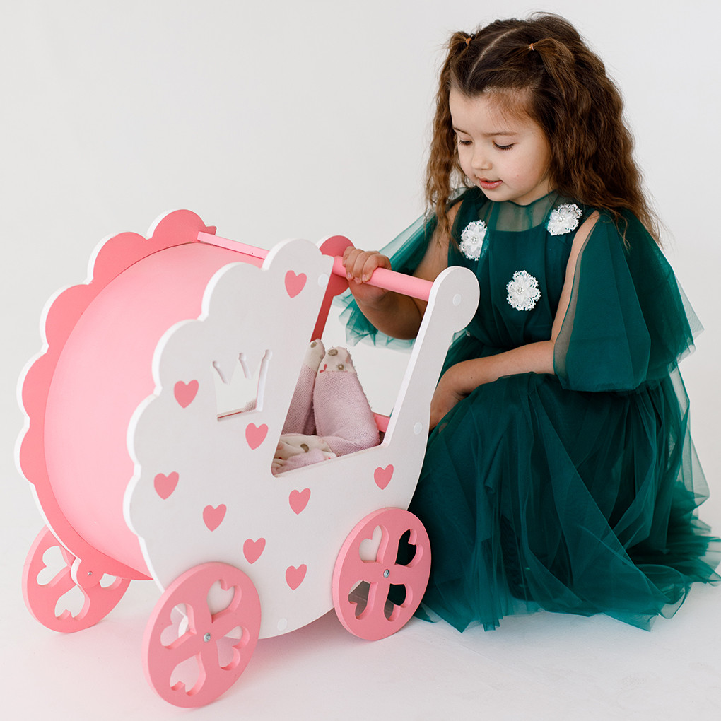 

Коляска для куклы KiddyRoom Розовый