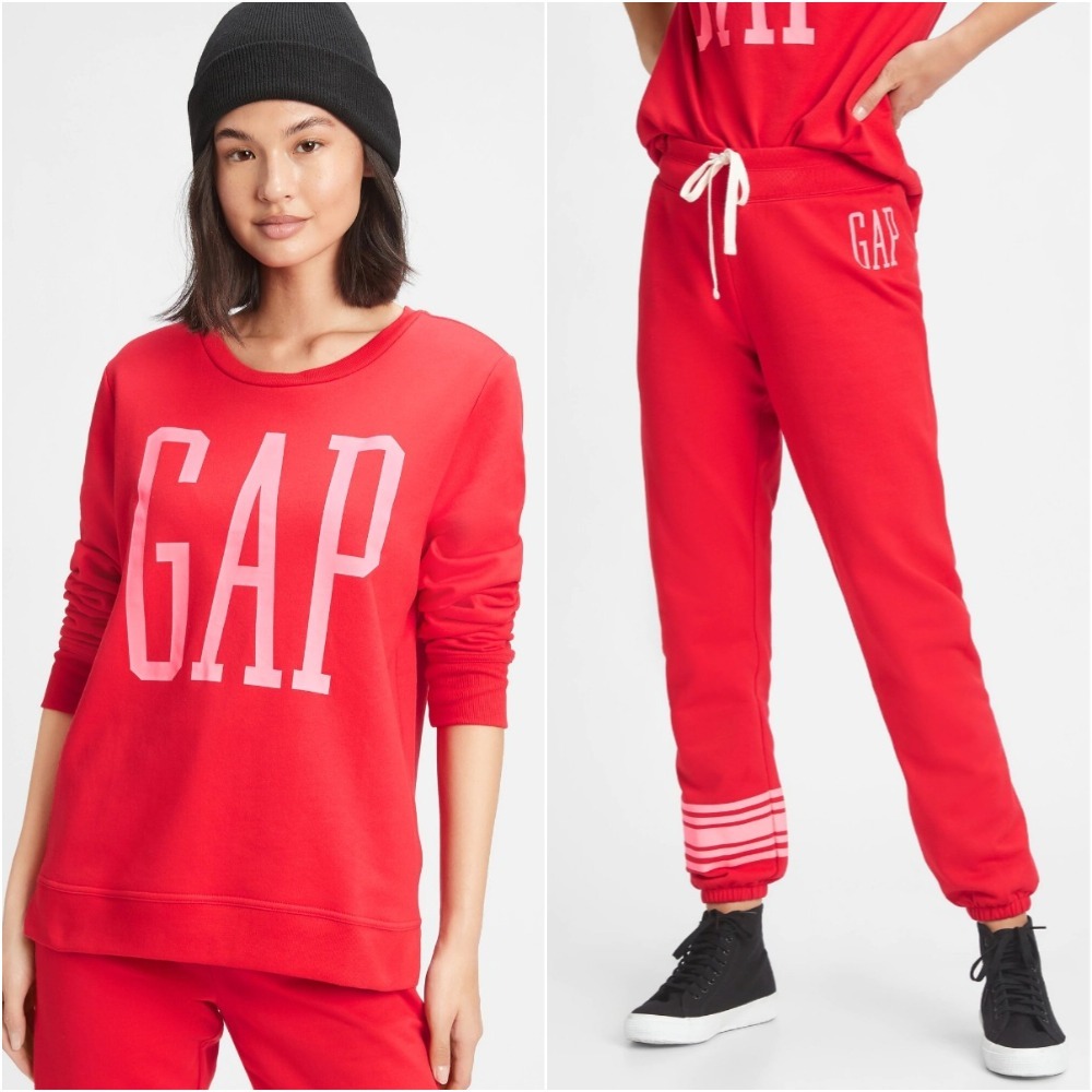 

Женский спортивный костюм GAP кофта и штаны (Красный, размер S)
