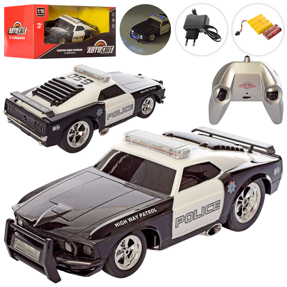 

Машина AS-2644 (12шт) р/у, аккум, полиция, 1:16, 27см,звук, свет,резин.колеса, в кор-ке,38-17,5-19см