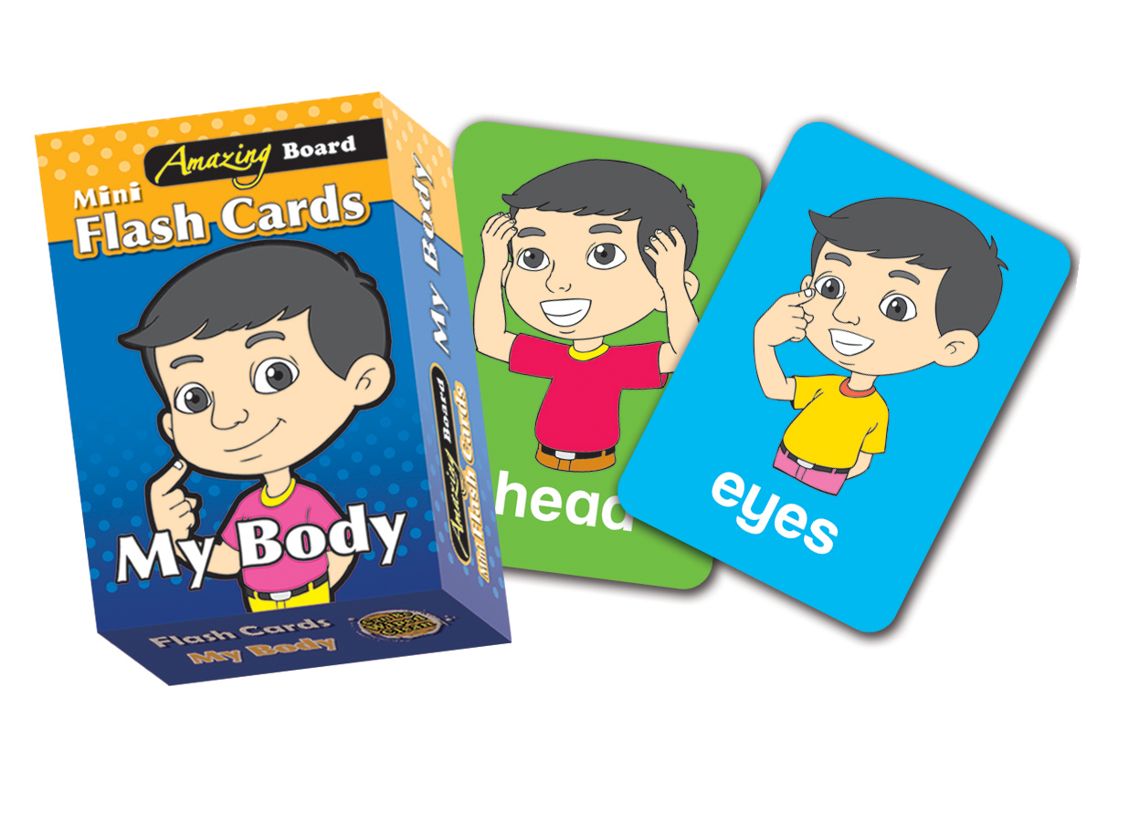 

Amazing Board Mini Flash Cards My Body - - 978-967-331-771-4