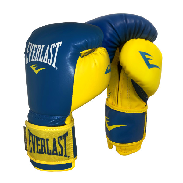 

Перчатки тренировочные Everlast Powerlock Training Gloves 14oz Blue/YellowVelcro PYBY14