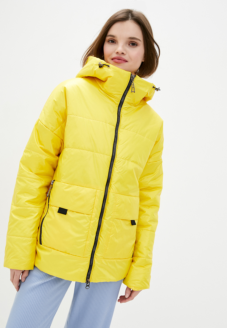 

Демисезонная женская короткая куртка oversize Modniy OAZIS 48-50 Желтый (90417 48-50)