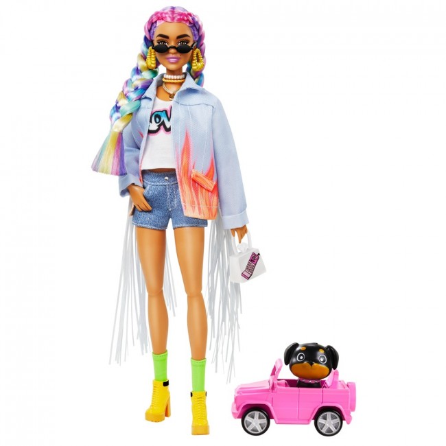 

Лялька Barbie "Екстра" з веселковими косичками (GRN29)