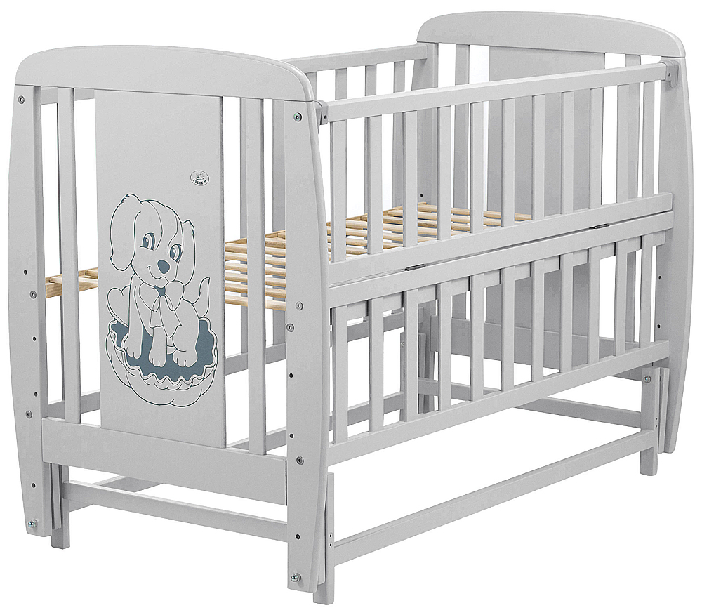 

Ліжко Babyroom Собачка маятник, відкидний бік DSMO-02 бук сірий (625367)