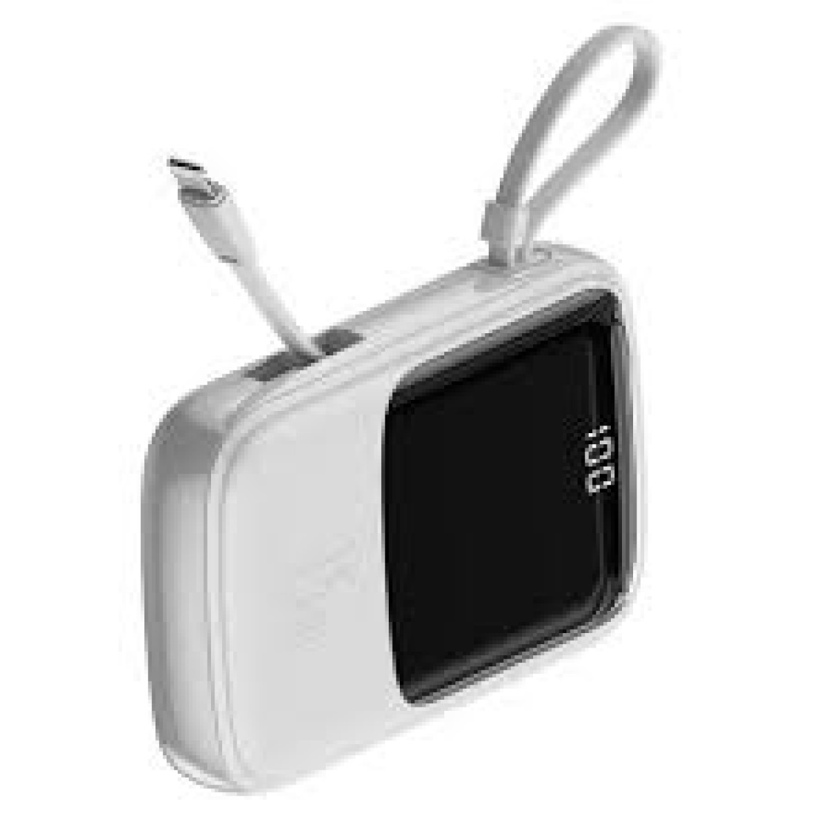 

Портативное зарядное устройство BASEUS Q pow Digital Display 3A 10000mAh With IP Cable White