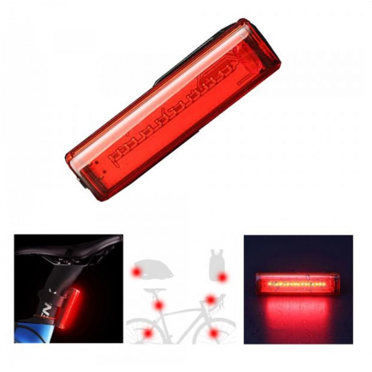 

Фонарь велосипедный STOP T15-16NANO red