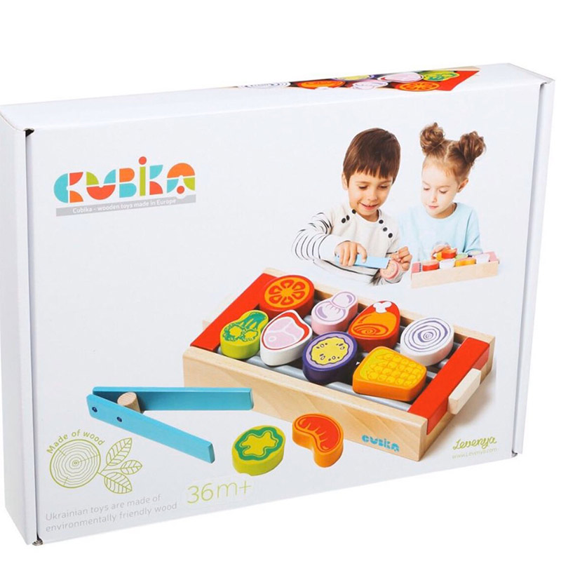 

Деревянный игрушечный набор Cubika Барбекю (14347)