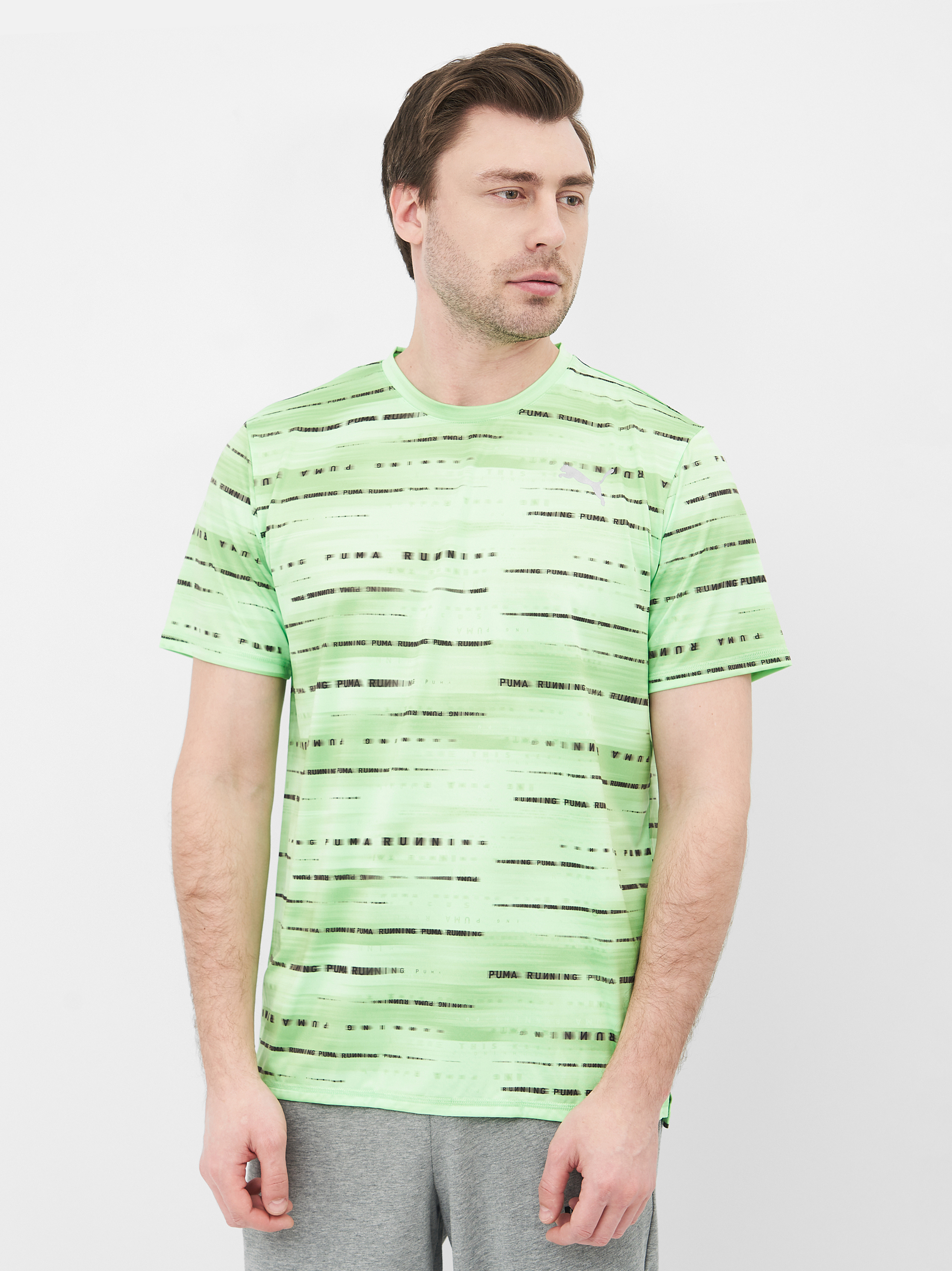 

Футболка Puma Run Graphic Ss Tee 52020431 S Elektro Green