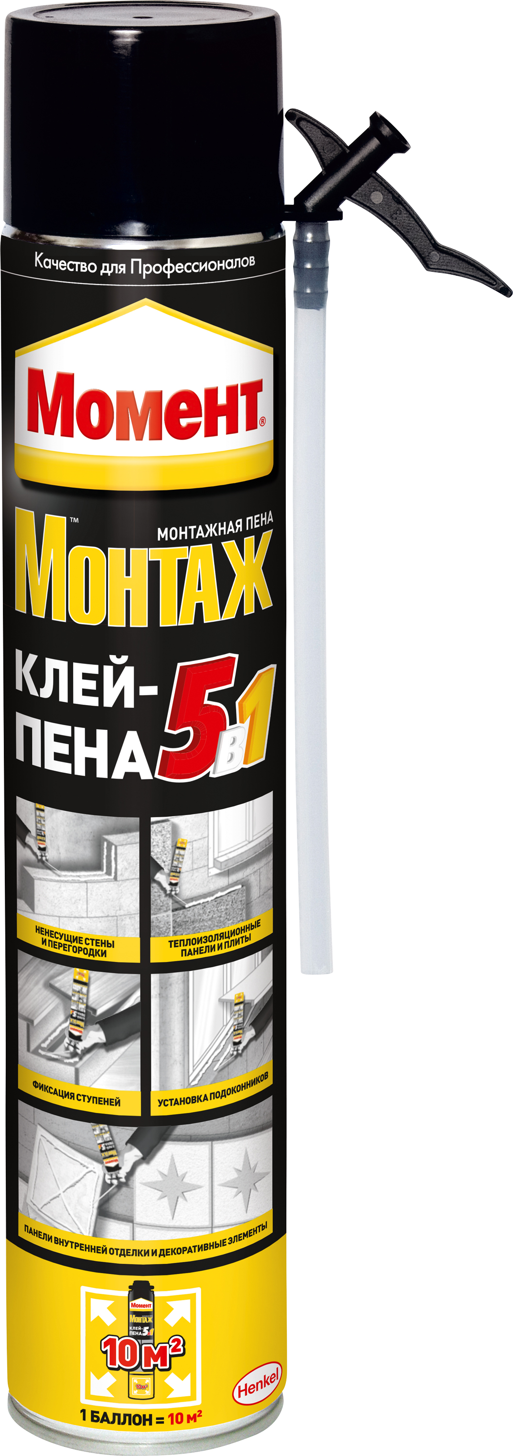 

Пена-клей Момент Монтаж 5-в-1 (стандартная), 750 мл (2568328)