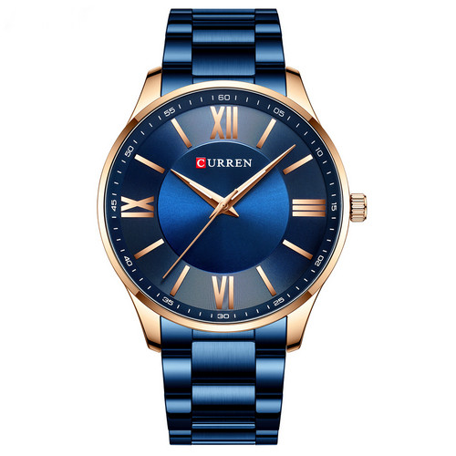 

Часы наручные Curren 8383 Blue-Gold