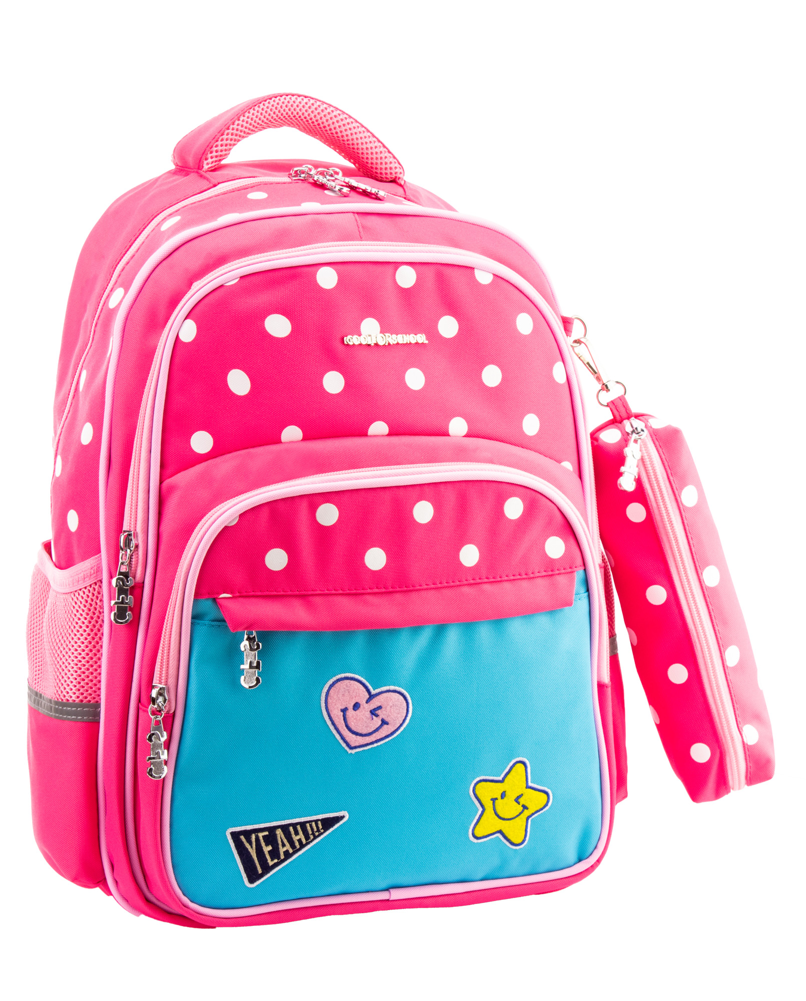

Рюкзак школьный Cool For School 40x30x19 см 16-25 л розовый (CF86731-03)