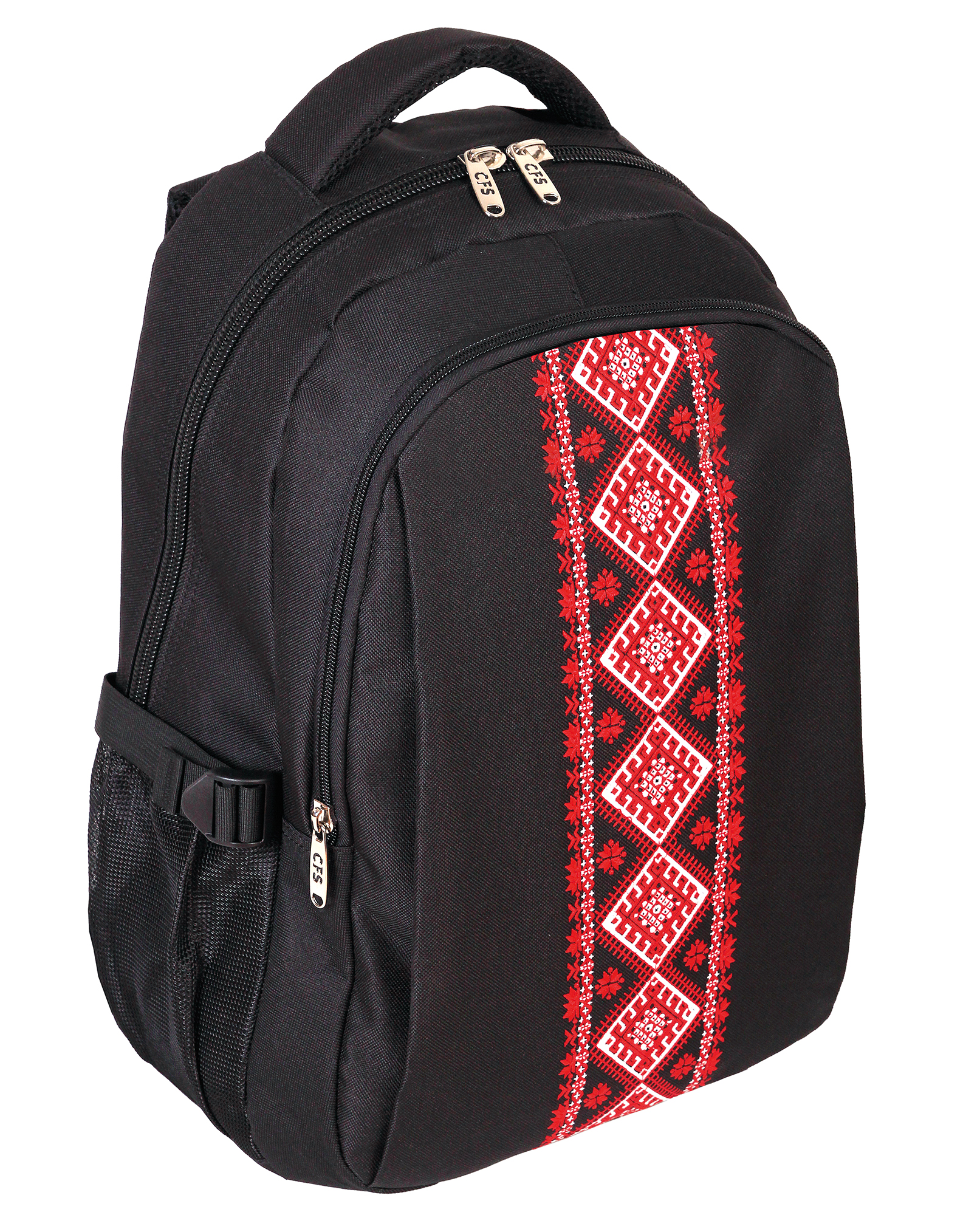 

Рюкзак молодежный Cool For School Vyshyvanka 44х31х13 см 16-25 л черный (CF85677)
