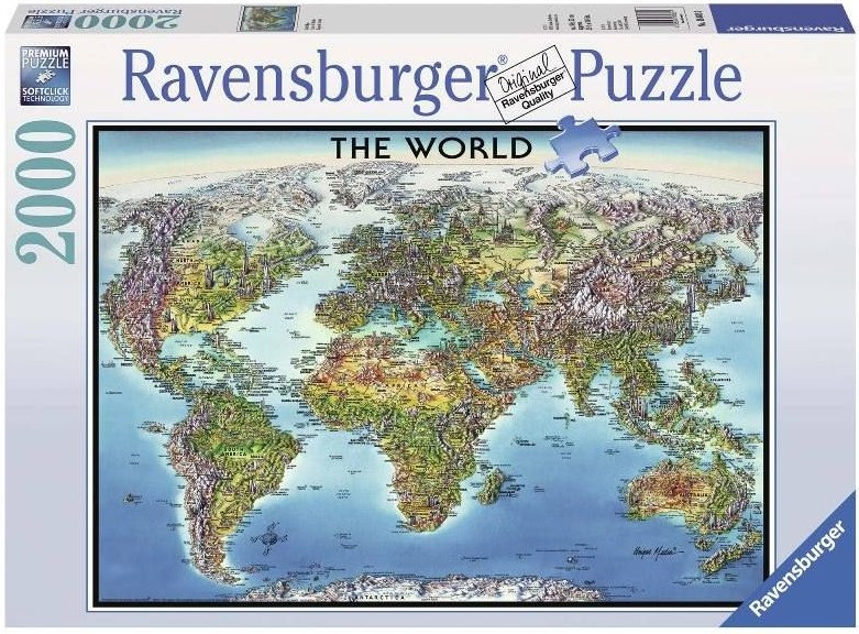 

Пазл Ravensburger Карта Мира 2000 элементов