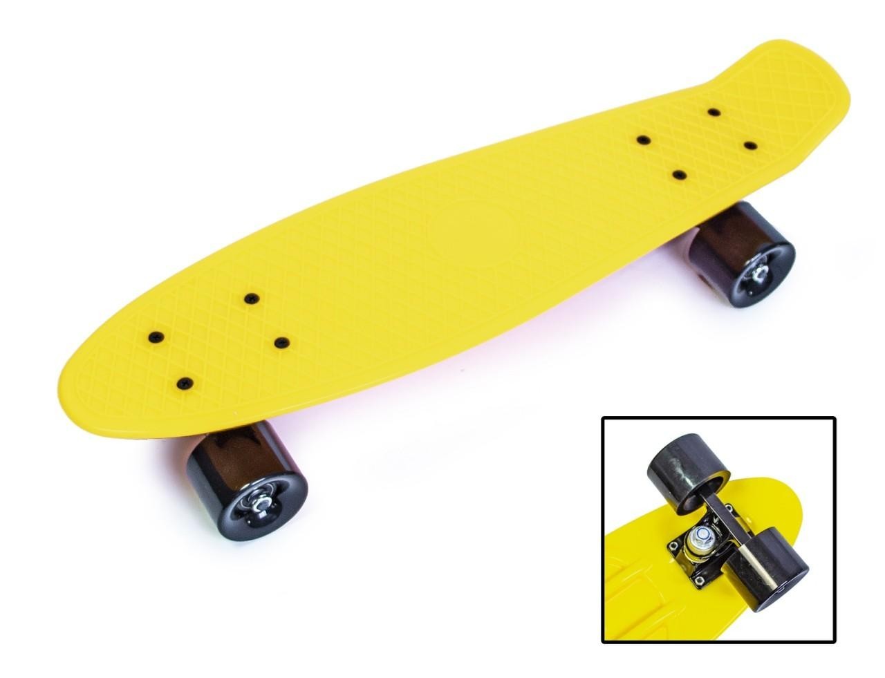 

Пенниборд (Penny Board) Желтый цвет Матовые колеса