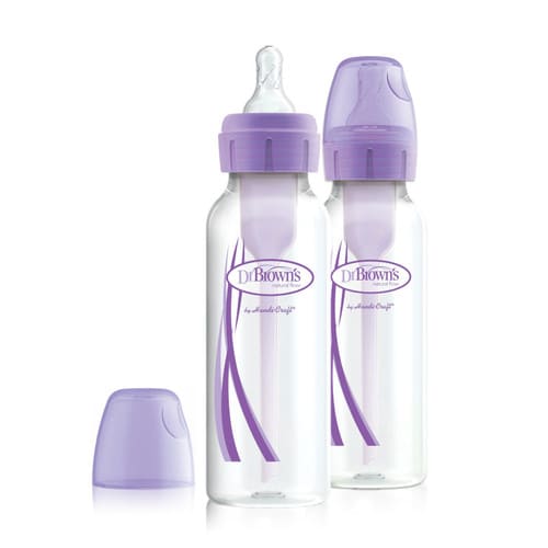 

Детская бутылочка для кормления с узким горлышком Options+, 250 мл, цвет фиолетовый, 2 шт. в упаковке