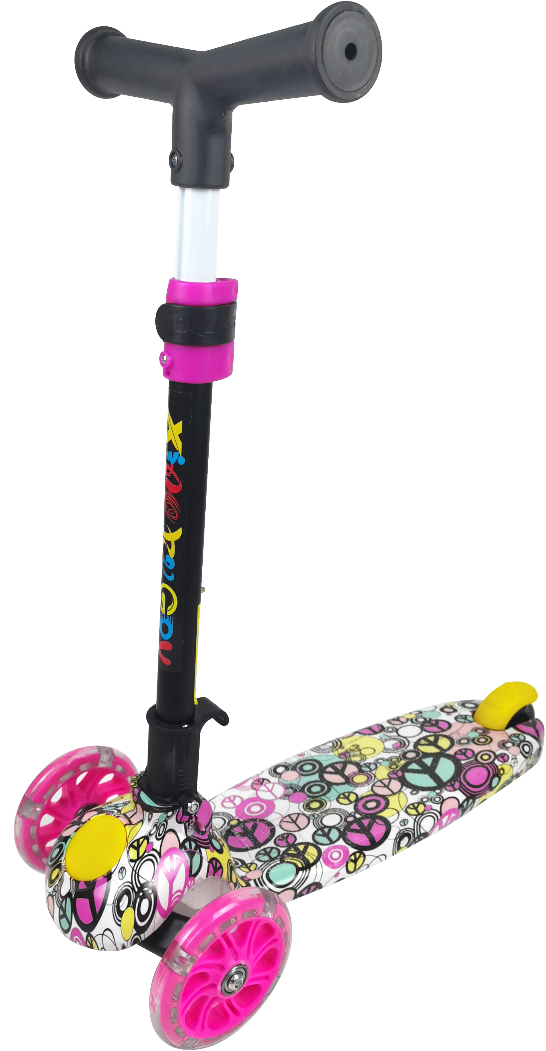 

Самокат Daddychild Розовый с подсветкой колес (TOYSHD009TW-Pink)