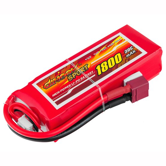 

Аккумулятор Dinogy LiPO 11,1В 1800мАч 3S 30C 84х35х24мм 132г T-Plug (DLC-3S1800D-T)