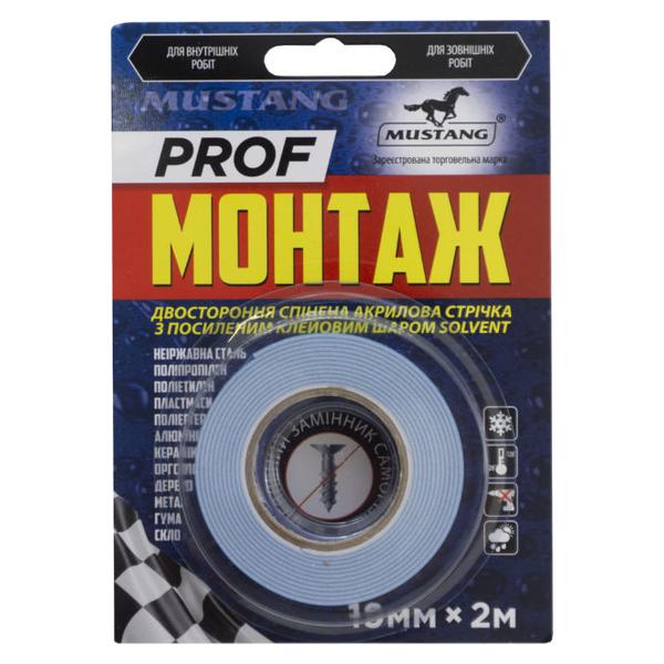 

Лента двухсторонняя Mustang 19 мм x 2 м монтаж Pro (PM192)