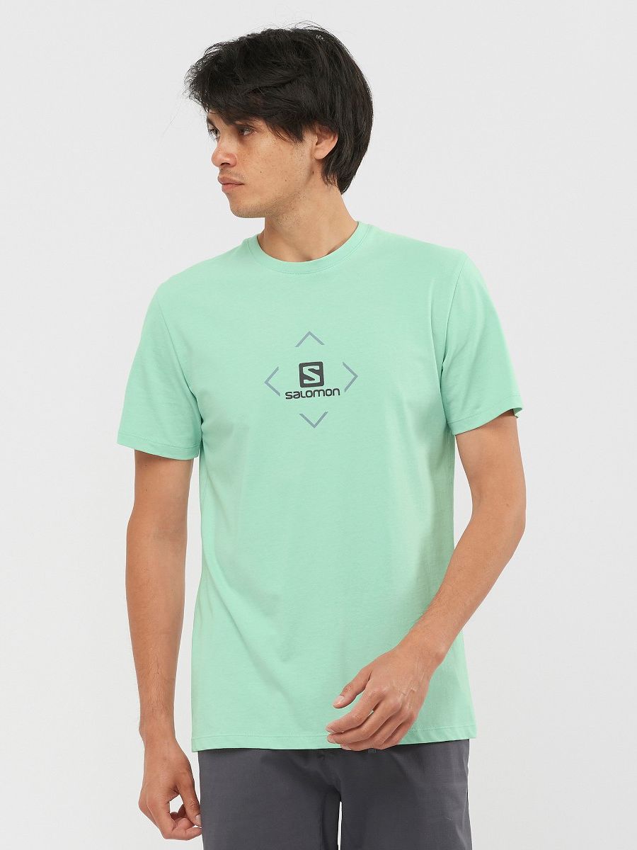 

Футболка Salomon Cotton Tee M LC1507500 M Ментоловая