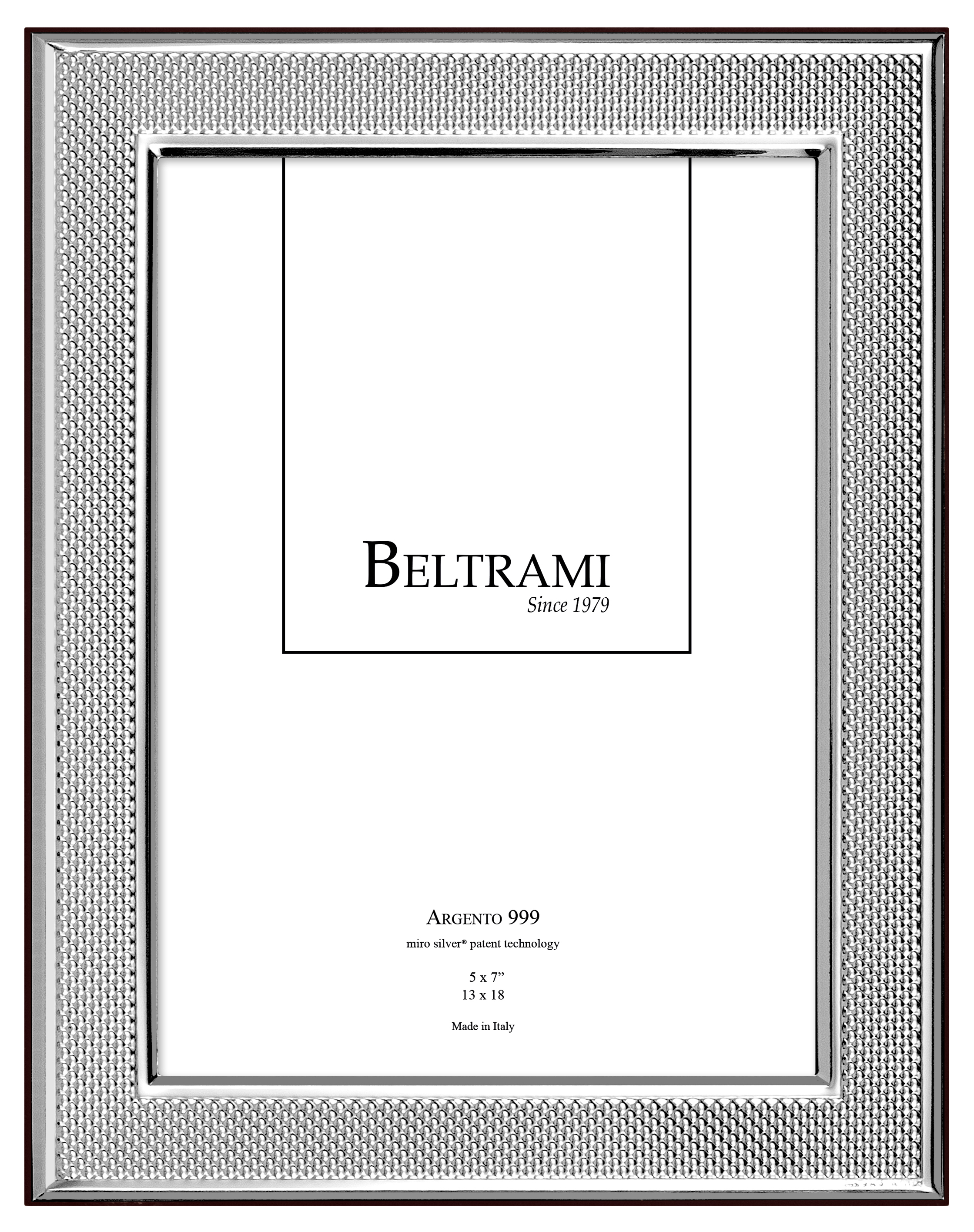 

Фоторамка Серебрянная Beltrami Carbonio (10x15 см.) (1129N/3XL)