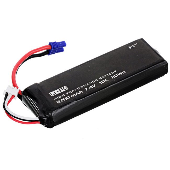 

Аккумулятор Hubsan LiPO 7,4В 2700мАч 2S 10C 98,6х33,2х16,1мм 105г EC3 (H501S-14)