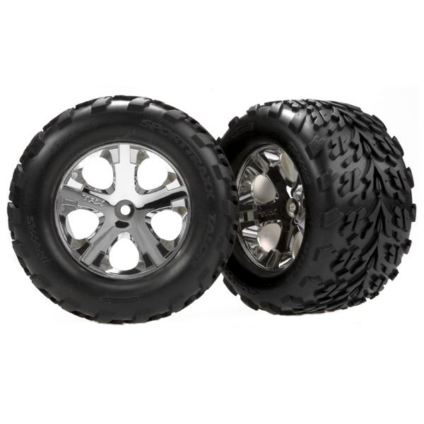 

Traxxas Колеса Talon 2.8" All-Star задние белый хром 2 шт (3669)